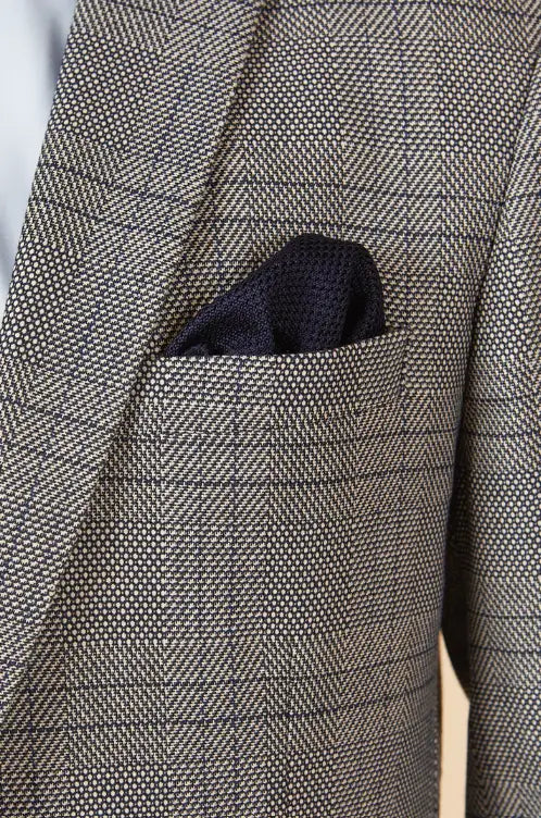 2-delig pak - heren kostuum grijs - check Jerry grey suit