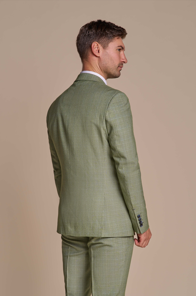 Heren kostuum Sage green - Cavani Caridi  - driedelig pak