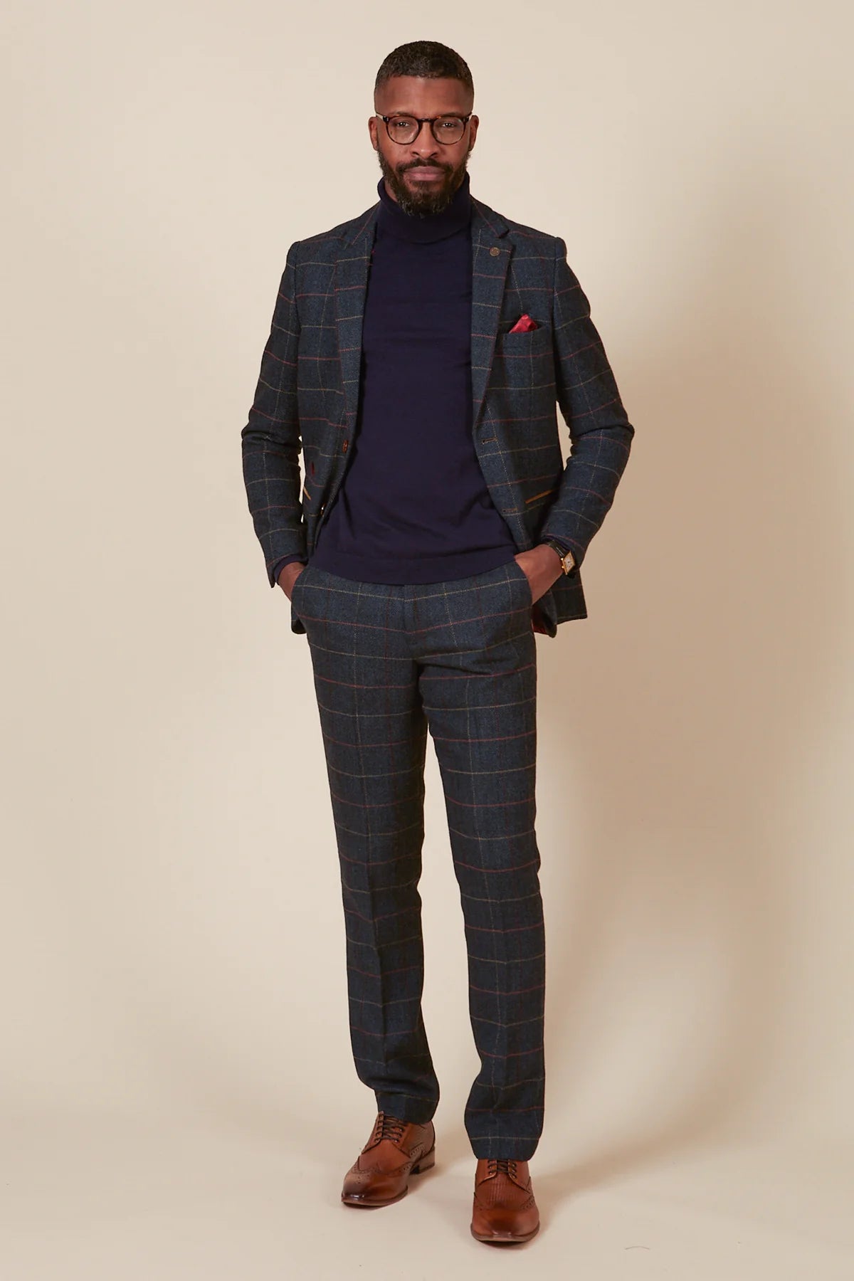 2 - delig pak - Heren kostuum - Tweed Eton 2pc - tweedelig