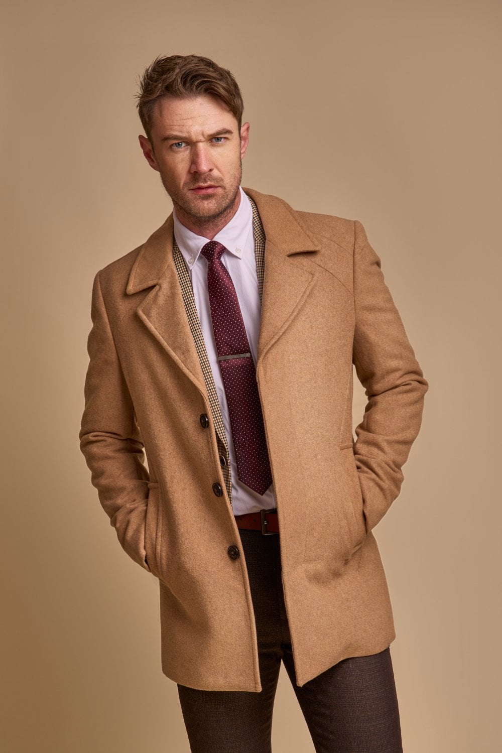 Cavani Marcus coat - Camel - jas