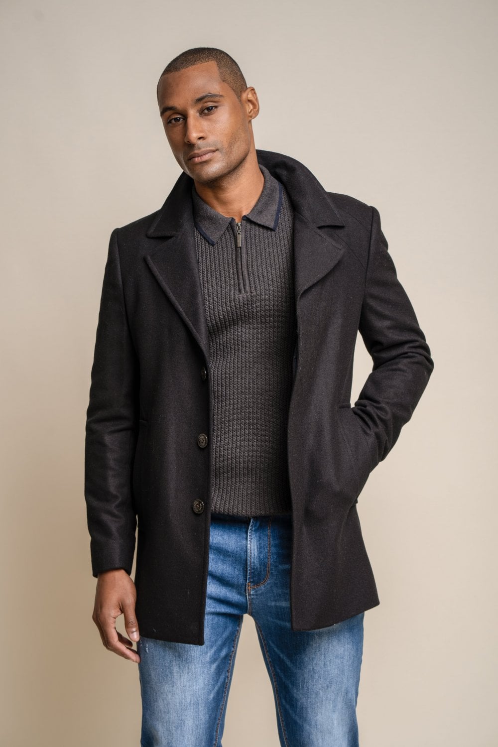 Cavani Nelson coat - Black - jas