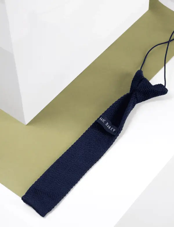 Kinder stropdas Navy Knitted - kinder stropdas