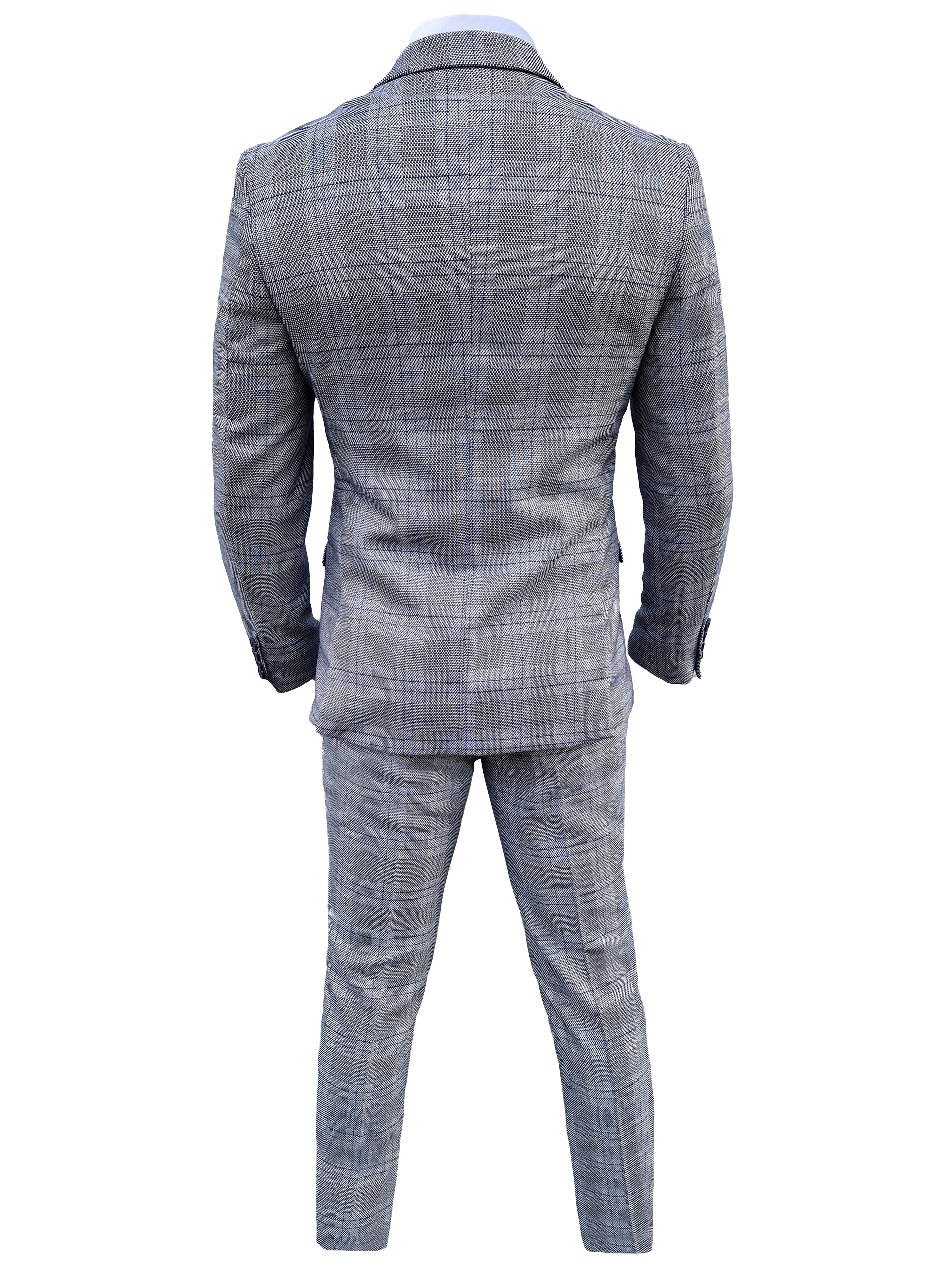 3 - delig kostuum Jerry grey mix & match - driedelig pak