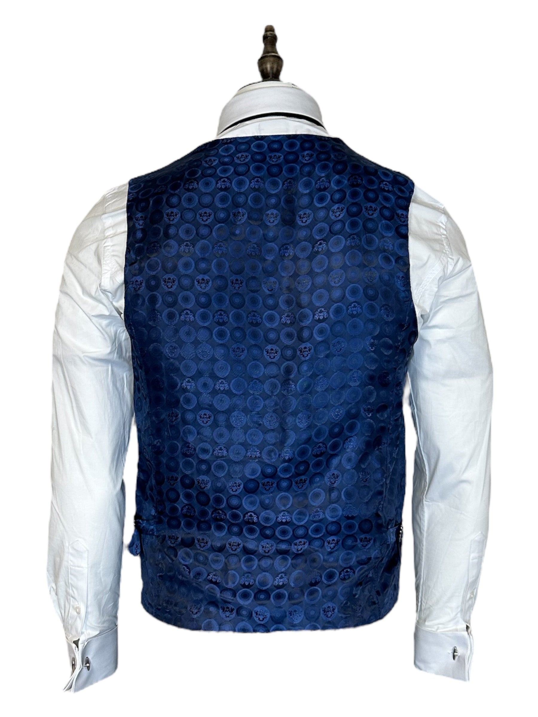 Marc Darcy - Gilet George Light Blue Check