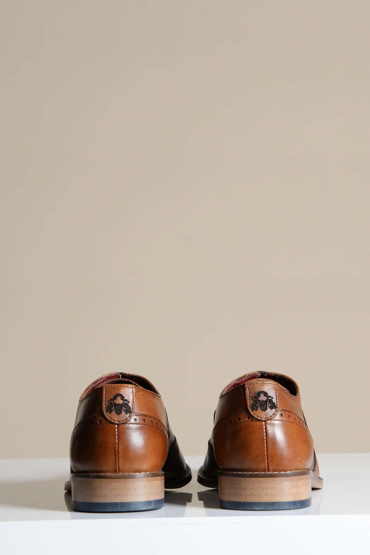 Bruine leren schoenen, Marc Darcy Dawson - Wingtip brogue