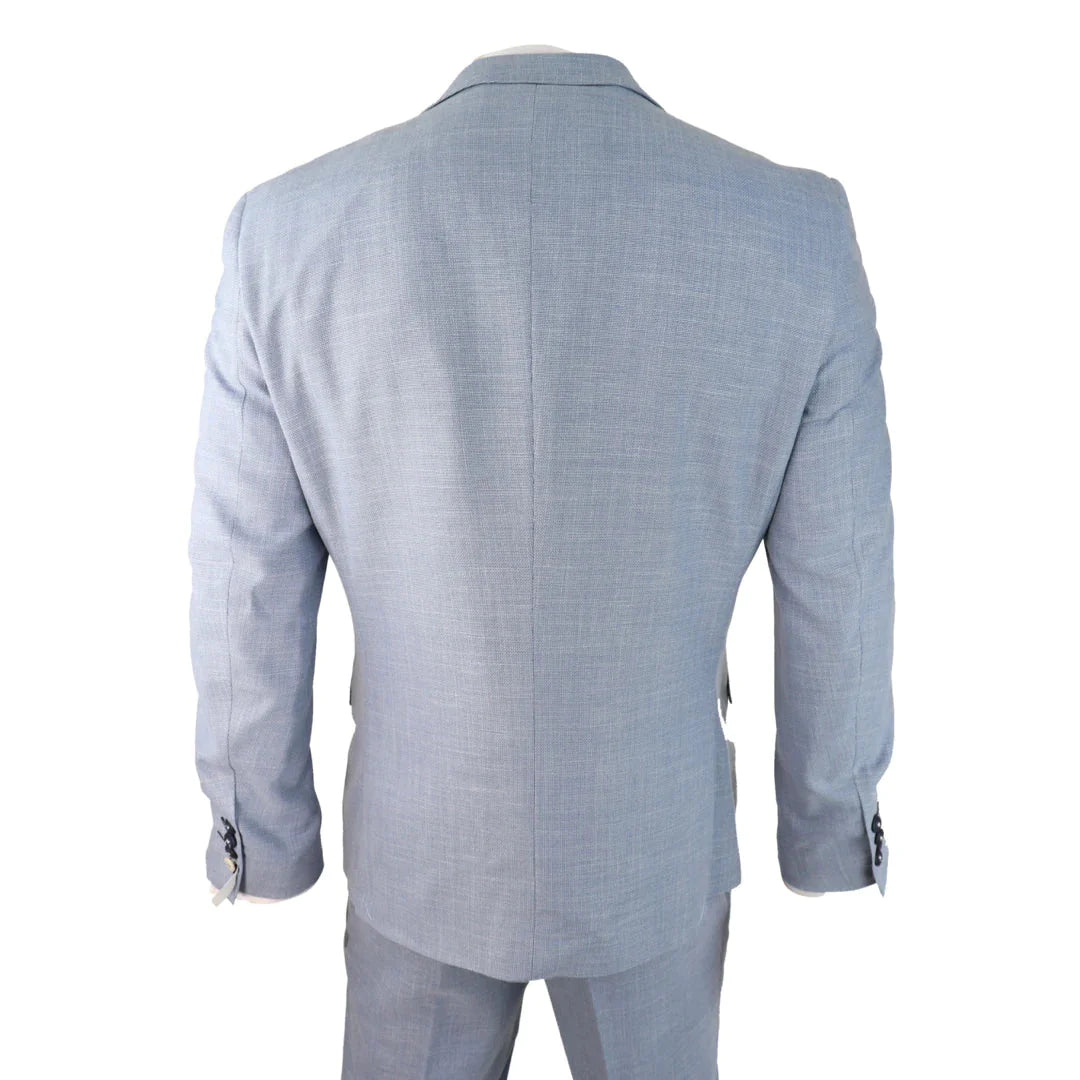 Driedelig pak Cavani Miami sky slim fit suit - driedelig pak