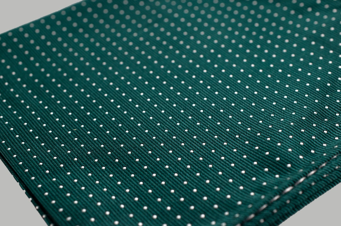 Stropdas set Olive green Dots - Cavani - stropdas