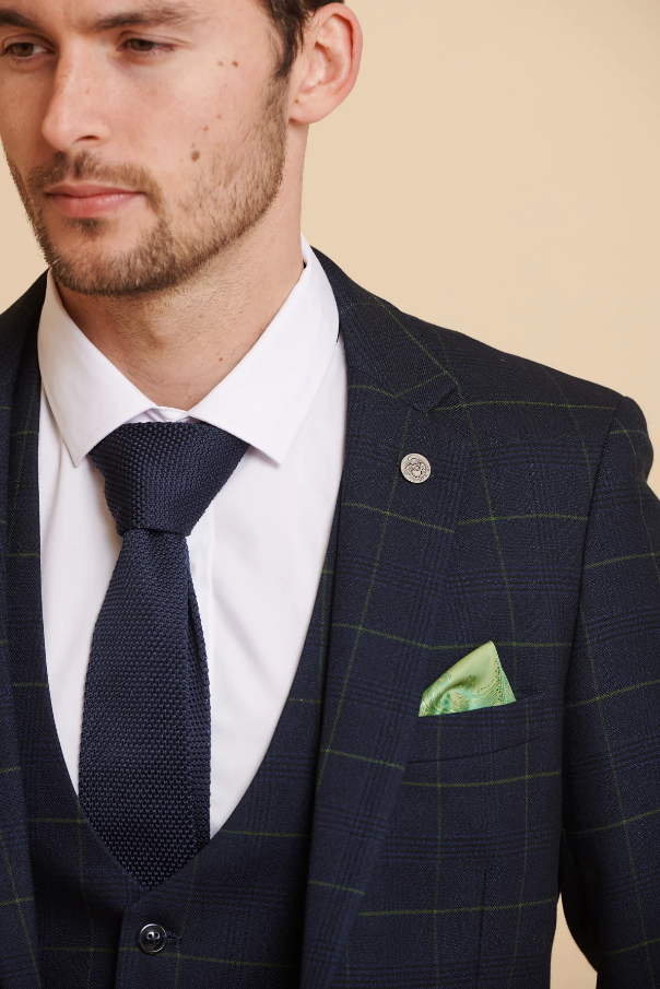 Driedelig Navy Gentlemens suit - Edison Greenline