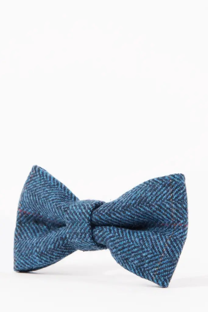 Bow tie Dion tweed blue - vlinderstrik