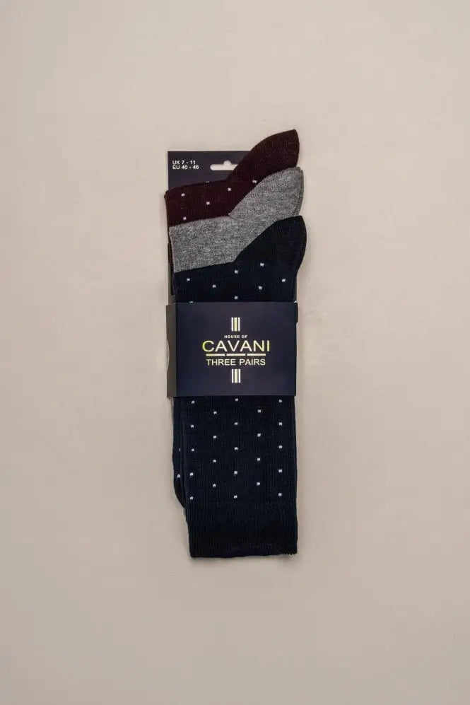 Cavani Tamon Sokken 3-paar - gentleman set