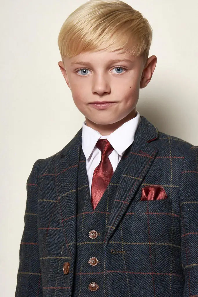Driedelig pak voor kinderen - Tweed Eton - kinder pak
