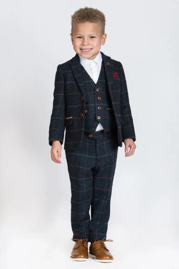 Driedelig pak voor kinderen - Tweed Eton - kinder pak