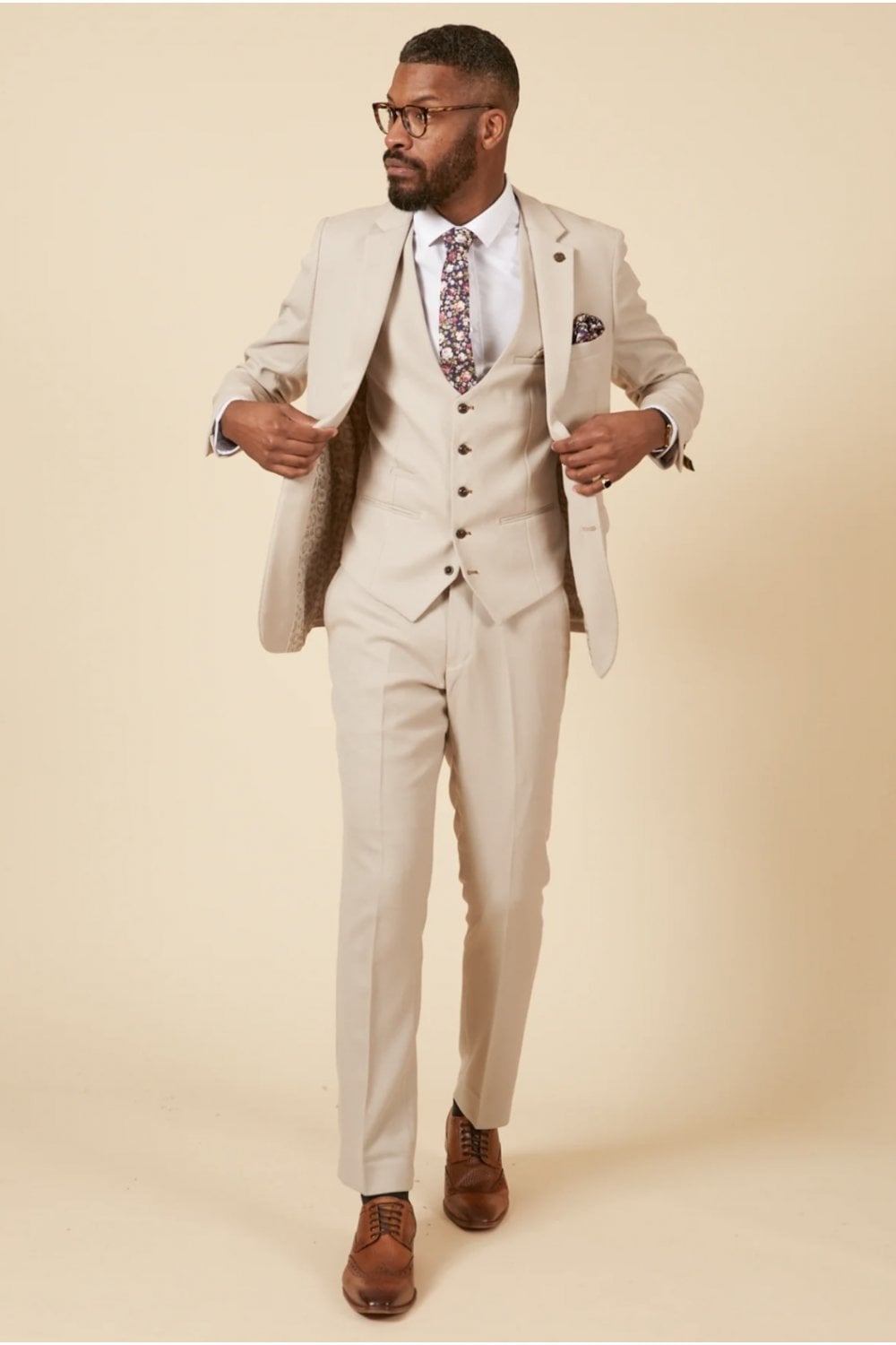 3-delig pak - Stone heren kostuum - Marc Darcy HM5 Stone suit