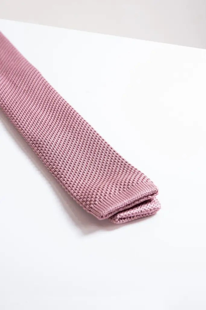 Stropdas Marc Darcy pink knitted - stropdas